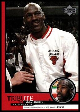 22 Michael Jordan (Fourth MVP Award 5-21-96)
